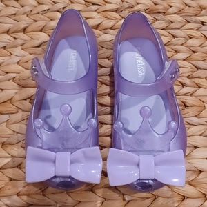Mini Melissa Purple Princess Dress Shoes
